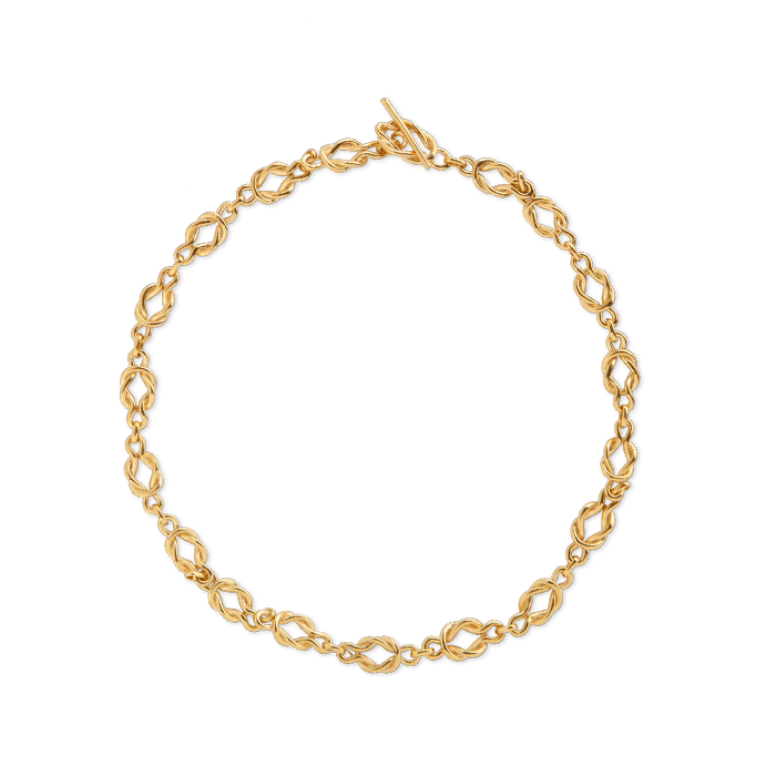Gold knot chain